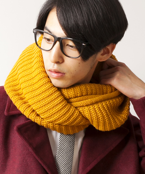 WEGO（ウィゴー）の「WEGO/プレーンボリュームスヌード（ストール/ショール・メンズ・ホワイト/ブラック/グレー/グリーン/ネイビー/マスタード/ワイン・FREE）」の6枚目の写真