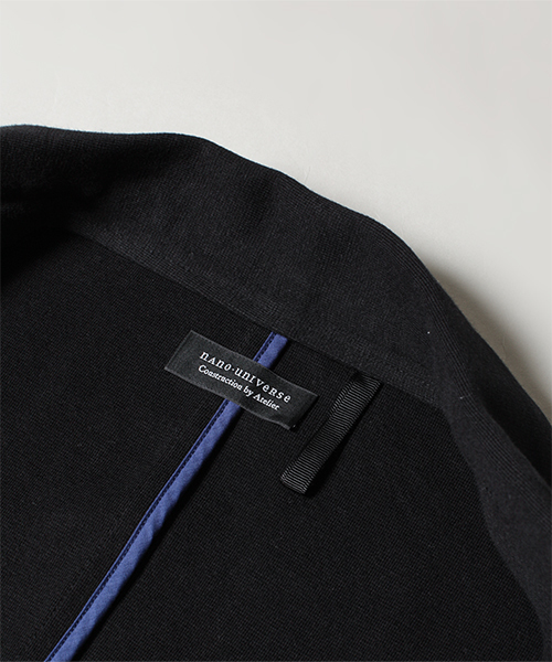 NANO universe（ナノユニバース）の「コットンミラノリブラペルJK（テーラードジャケット・メンズ・ブラック/ネイビー・SMALL/LARGE/X-LARGE/MEDIUM）」の14枚目の写真