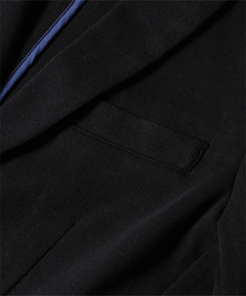 NANO universe（ナノユニバース）の「コットンミラノリブラペルJK（テーラードジャケット・メンズ・ブラック/ネイビー・SMALL/LARGE/X-LARGE/MEDIUM）」の15枚目の写真