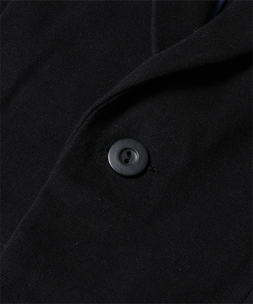 NANO universe（ナノユニバース）の「コットンミラノリブラペルJK（テーラードジャケット・メンズ・ブラック/ネイビー・SMALL/LARGE/X-LARGE/MEDIUM）」の16枚目の写真