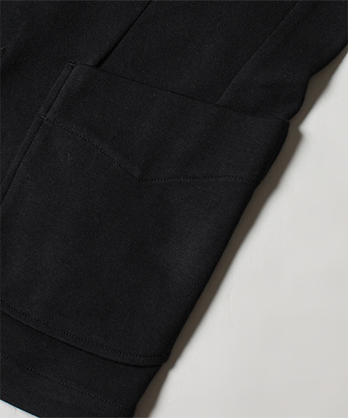 NANO universe（ナノユニバース）の「コットンミラノリブラペルJK（テーラードジャケット・メンズ・ブラック/ネイビー・SMALL/LARGE/X-LARGE/MEDIUM）」の5枚目の写真