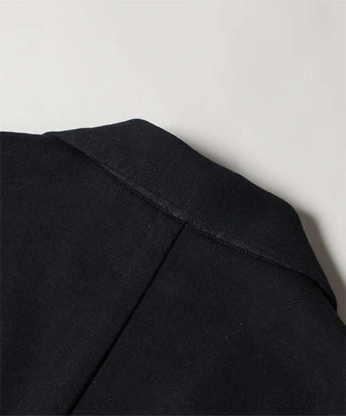 NANO universe（ナノユニバース）の「コットンミラノリブラペルJK（テーラードジャケット・メンズ・ブラック/ネイビー・SMALL/LARGE/X-LARGE/MEDIUM）」の6枚目の写真