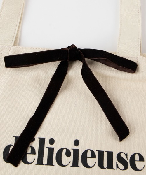 WEGO（ウィゴー）の「WEGO/キャンバスレタリングロゴトートバッグ（トートバッグ・レディース・ホワイト系その他・FREE）」の5枚目の写真