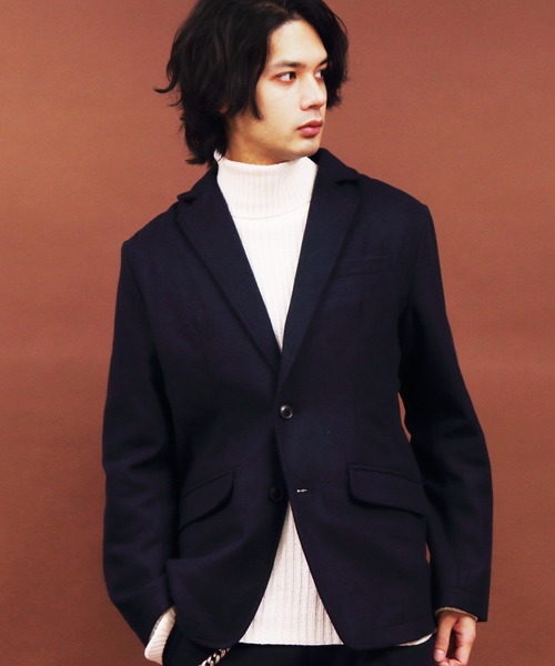 8(eight)(エイト)の「メルトン生地テーラードジャケット(テーラードジャケット・メンズ・チャコールグレー/ブラック/ネイビー/その他1/その他2/ライトベージュ・MEDIUM/LARGE/X-LARGE)」の4枚目の写真