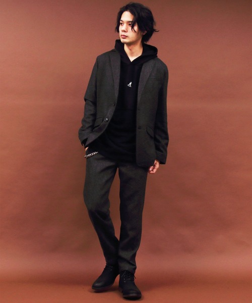 8(eight)(エイト)の「メルトン生地テーラードジャケット(テーラードジャケット・メンズ・チャコールグレー/ブラック/ネイビー/その他1/その他2/ライトベージュ・MEDIUM/LARGE/X-LARGE)」の8枚目の写真