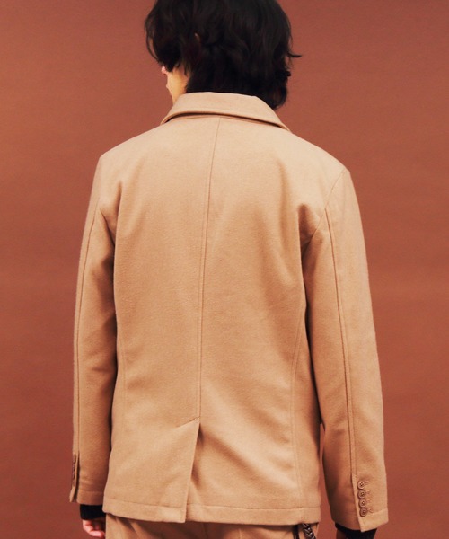 8(eight)(エイト)の「メルトン生地テーラードジャケット(テーラードジャケット・メンズ・チャコールグレー/ブラック/ネイビー/その他1/その他2/ライトベージュ・MEDIUM/LARGE/X-LARGE)」の20枚目の写真