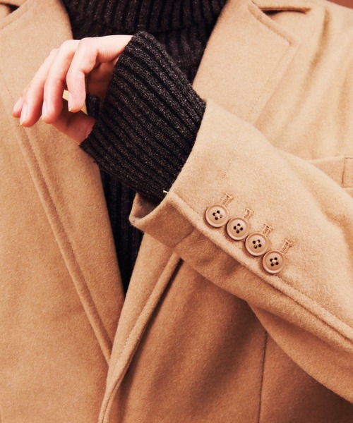 8(eight)(エイト)の「メルトン生地テーラードジャケット(テーラードジャケット・メンズ・チャコールグレー/ブラック/ネイビー/その他1/その他2/ライトベージュ・MEDIUM/LARGE/X-LARGE)」の9枚目の写真