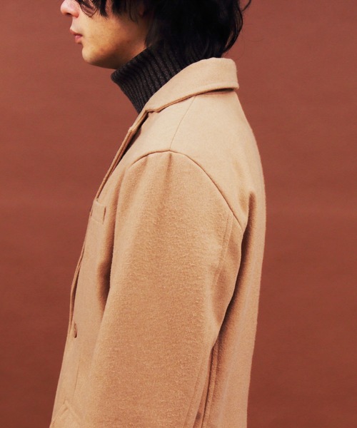 8(eight)(エイト)の「メルトン生地テーラードジャケット(テーラードジャケット・メンズ・チャコールグレー/ブラック/ネイビー/その他1/その他2/ライトベージュ・MEDIUM/LARGE/X-LARGE)」の18枚目の写真