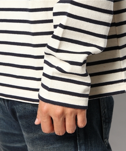 And A（アンドエー）の「French BIG L/S T (LABRAT)（Tシャツ/カットソー・メンズ・ホワイト/ネイビー・SMALL/MEDIUM）」の5枚目の写真