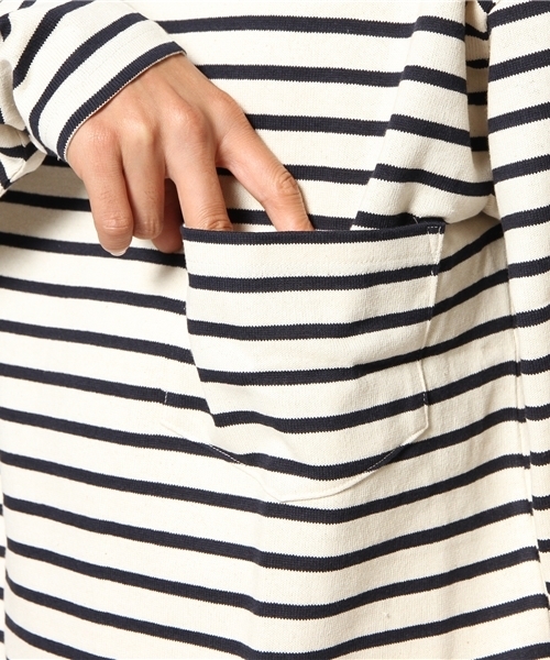 And A（アンドエー）の「French BIG L/S T (LABRAT)（Tシャツ/カットソー・メンズ・ホワイト/ネイビー・SMALL/MEDIUM）」の6枚目の写真