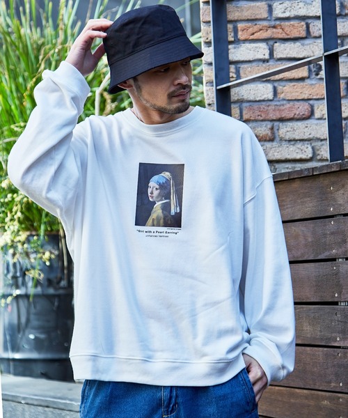 MONO-MART（モノマート）の「別注プリントART ビッグシルエット プルオーバー スウェット（スウェット・メンズ・ホワイト系その他/ブラック系その他/ブラウン系その他/ベージュ系その他/グリーン系その他/ホワイト系その他2/ホワイト系その他3/ブラック系その他2/ブラック系その他3/ブラウン系その他2/ブラウン系その他3/ベージュ系その他2/ベージュ系その他3/ベージュ系その他4/ベージュ系その他5/ベージュ系その他6/グリーン系その他2/グリーン系その他3/ベージュ系その他7/アッシュブラウン/その他1/ブラック系その他4/ブラック系その他6/その他/グリーン系その他4/グリーン系その他6/その他2/その他4/その他5/その他3/ホワイト系その他4/ホワイト系その他6/ブラウン系その他6/ホワイト系その他5/グリーン系その他5/グリーン系その他7/ブラウン系その他5/ブラウン系その他7/その他9/その他7/ブラウン系その他4/その他6/グレイッシュベージュ/その他8/ブラック系その他5・S/M/L/XL）」の2枚目の写真