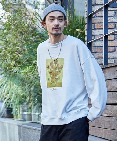 MONO-MART（モノマート）の「別注プリントART ビッグシルエット プルオーバー スウェット（スウェット・メンズ・ホワイト系その他/ブラック系その他/ブラウン系その他/ベージュ系その他/グリーン系その他/ホワイト系その他2/ホワイト系その他3/ブラック系その他2/ブラック系その他3/ブラウン系その他2/ブラウン系その他3/ベージュ系その他2/ベージュ系その他3/ベージュ系その他4/ベージュ系その他5/ベージュ系その他6/グリーン系その他2/グリーン系その他3/ベージュ系その他7/アッシュブラウン/その他1/ブラック系その他4/ブラック系その他6/その他/グリーン系その他4/グリーン系その他6/その他2/その他4/その他5/その他3/ホワイト系その他4/ホワイト系その他6/ブラウン系その他6/ホワイト系その他5/グリーン系その他5/グリーン系その他7/ブラウン系その他5/ブラウン系その他7/その他9/その他7/ブラウン系その他4/その他6/グレイッシュベージュ/その他8/ブラック系その他5・S/M/L/XL）」の4枚目の写真