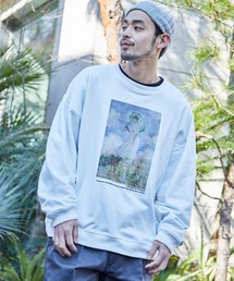 MONO-MART | 別注プリントARTスウェットクルー/ビッグシルエット アートプリント プルオーバー スウェット/GIRL WITH A PEARL EARING/VINCENT WILLEM VAN GOGH/THE LAST SUPPER/Claude Monet(スウェット)