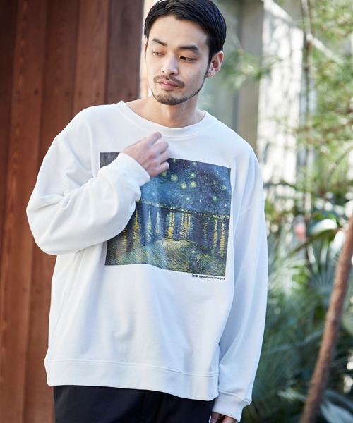 MONO-MART（モノマート）の「別注プリントART ビッグシルエット プルオーバー スウェット（スウェット・メンズ・ホワイト系その他/ブラック系その他/ブラウン系その他/ベージュ系その他/グリーン系その他/ホワイト系その他2/ホワイト系その他3/ブラック系その他2/ブラック系その他3/ブラウン系その他2/ブラウン系その他3/ベージュ系その他2/ベージュ系その他3/ベージュ系その他4/ベージュ系その他5/ベージュ系その他6/グリーン系その他2/グリーン系その他3/ベージュ系その他7/アッシュブラウン/その他1/ブラック系その他4/ブラック系その他6/その他/グリーン系その他4/グリーン系その他6/その他2/その他4/その他5/その他3/ホワイト系その他4/ホワイト系その他6/ブラウン系その他6/ホワイト系その他5/グリーン系その他5/グリーン系その他7/ブラウン系その他5/ブラウン系その他7/その他9/その他7/ブラウン系その他4/その他6/グレイッシュベージュ/その他8/ブラック系その他5・S/M/L/XL）」の7枚目の写真