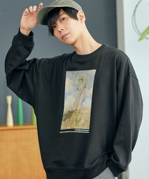 別注プリントART ビッグシルエット プルオーバー スウェット