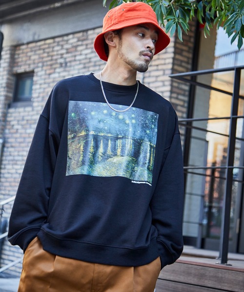 MONO-MART（モノマート）の「別注プリントART ビッグシルエット プルオーバー スウェット（スウェット・メンズ・ホワイト系その他/ブラック系その他/ブラウン系その他/ベージュ系その他/グリーン系その他/ホワイト系その他2/ホワイト系その他3/ブラック系その他2/ブラック系その他3/ブラウン系その他2/ブラウン系その他3/ベージュ系その他2/ベージュ系その他3/ベージュ系その他4/ベージュ系その他5/ベージュ系その他6/グリーン系その他2/グリーン系その他3/ベージュ系その他7/アッシュブラウン/その他1/ブラック系その他4/ブラック系その他6/その他/グリーン系その他4/グリーン系その他6/その他2/その他4/その他5/その他3/ホワイト系その他4/ホワイト系その他6/ブラウン系その他6/ホワイト系その他5/グリーン系その他5/グリーン系その他7/ブラウン系その他5/ブラウン系その他7/その他9/その他7/ブラウン系その他4/その他6/グレイッシュベージュ/その他8/ブラック系その他5・S/M/L/XL）」の13枚目の写真