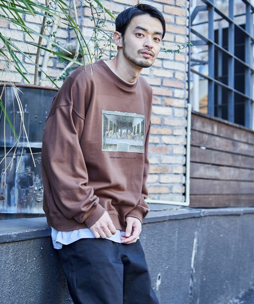 MONO-MART（モノマート）の「別注プリントART ビッグシルエット プルオーバー スウェット（スウェット・メンズ・ホワイト系その他/ブラック系その他/ブラウン系その他/ベージュ系その他/グリーン系その他/ホワイト系その他2/ホワイト系その他3/ブラック系その他2/ブラック系その他3/ブラウン系その他2/ブラウン系その他3/ベージュ系その他2/ベージュ系その他3/ベージュ系その他4/ベージュ系その他5/ベージュ系その他6/グリーン系その他2/グリーン系その他3/ベージュ系その他7/アッシュブラウン/その他1/ブラック系その他4/ブラック系その他6/その他/グリーン系その他4/グリーン系その他6/その他2/その他4/その他5/その他3/ホワイト系その他4/ホワイト系その他6/ブラウン系その他6/ホワイト系その他5/グリーン系その他5/グリーン系その他7/ブラウン系その他5/ブラウン系その他7/その他9/その他7/ブラウン系その他4/その他6/グレイッシュベージュ/その他8/ブラック系その他5・S/M/L/XL）」の16枚目の写真