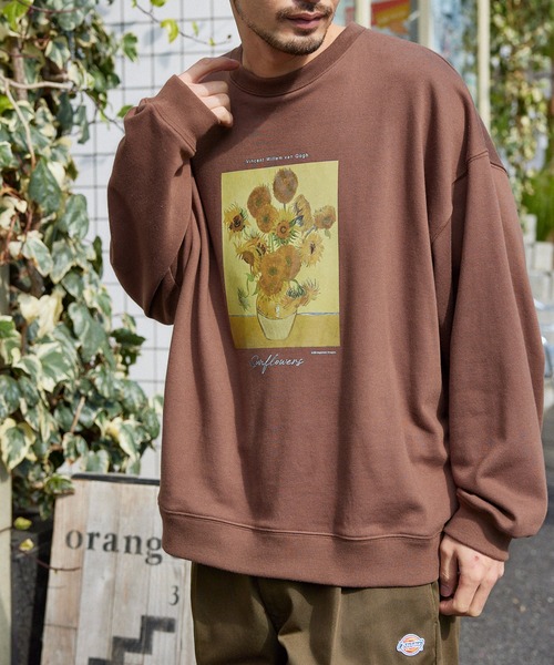 MONO-MART（モノマート）の「別注プリントART ビッグシルエット プルオーバー スウェット（スウェット・メンズ・ホワイト系その他/ブラック系その他/ブラウン系その他/ベージュ系その他/グリーン系その他/ホワイト系その他2/ホワイト系その他3/ブラック系その他2/ブラック系その他3/ブラウン系その他2/ブラウン系その他3/ベージュ系その他2/ベージュ系その他3/ベージュ系その他4/ベージュ系その他5/ベージュ系その他6/グリーン系その他2/グリーン系その他3/ベージュ系その他7/アッシュブラウン/その他1/ブラック系その他4/ブラック系その他6/その他/グリーン系その他4/グリーン系その他6/その他2/その他4/その他5/その他3/ホワイト系その他4/ホワイト系その他6/ブラウン系その他6/ホワイト系その他5/グリーン系その他5/グリーン系その他7/ブラウン系その他5/ブラウン系その他7/その他9/その他7/ブラウン系その他4/その他6/グレイッシュベージュ/その他8/ブラック系その他5・S/M/L/XL）」の17枚目の写真