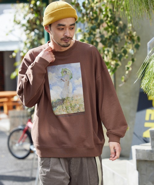 MONO-MART（モノマート）の「別注プリントART ビッグシルエット プルオーバー スウェット（スウェット・メンズ・ホワイト系その他/ブラック系その他/ブラウン系その他/ベージュ系その他/グリーン系その他/ホワイト系その他2/ホワイト系その他3/ブラック系その他2/ブラック系その他3/ブラウン系その他2/ブラウン系その他3/ベージュ系その他2/ベージュ系その他3/ベージュ系その他4/ベージュ系その他5/ベージュ系その他6/グリーン系その他2/グリーン系その他3/ベージュ系その他7/アッシュブラウン/その他1/ブラック系その他4/ブラック系その他6/その他/グリーン系その他4/グリーン系その他6/その他2/その他4/その他5/その他3/ホワイト系その他4/ホワイト系その他6/ブラウン系その他6/ホワイト系その他5/グリーン系その他5/グリーン系その他7/ブラウン系その他5/ブラウン系その他7/その他9/その他7/ブラウン系その他4/その他6/グレイッシュベージュ/その他8/ブラック系その他5・S/M/L/XL）」の18枚目の写真