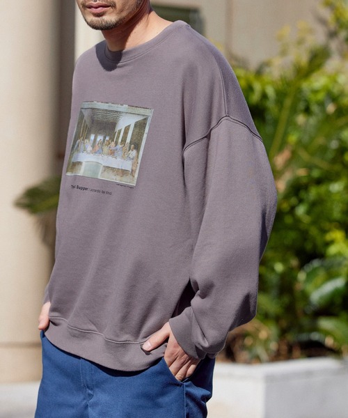 MONO-MART（モノマート）の「別注プリントART ビッグシルエット プルオーバー スウェット（スウェット・メンズ・ホワイト系その他/ブラック系その他/ブラウン系その他/ベージュ系その他/グリーン系その他/ホワイト系その他2/ホワイト系その他3/ブラック系その他2/ブラック系その他3/ブラウン系その他2/ブラウン系その他3/ベージュ系その他2/ベージュ系その他3/ベージュ系その他4/ベージュ系その他5/ベージュ系その他6/グリーン系その他2/グリーン系その他3/ベージュ系その他7/アッシュブラウン/その他1/ブラック系その他4/ブラック系その他6/その他/グリーン系その他4/グリーン系その他6/その他2/その他4/その他5/その他3/ホワイト系その他4/ホワイト系その他6/ブラウン系その他6/ホワイト系その他5/グリーン系その他5/グリーン系その他7/ブラウン系その他5/ブラウン系その他7/その他9/その他7/ブラウン系その他4/その他6/グレイッシュベージュ/その他8/ブラック系その他5・S/M/L/XL）」の21枚目の写真