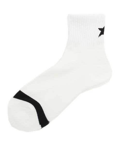 WEGO(ウィゴー)の「WEGO/ワンスターソックス(ソックス/靴下・メンズ・ホワイト/ブラック・FREE)」の2枚目の写真