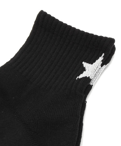 WEGO(ウィゴー)の「WEGO/ワンスターソックス(ソックス/靴下・メンズ・ホワイト/ブラック・FREE)」の3枚目の写真