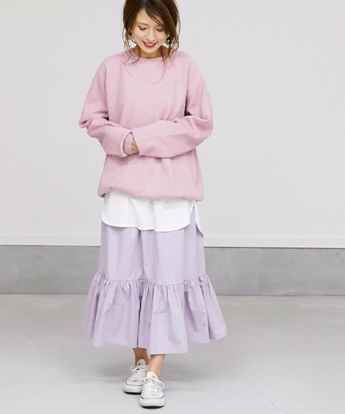 M y u（ミュー）の「ロング丈シャツデザインカット（Tシャツ/カットソー・レディース・ホワイト・MEDIUM）」の8枚目の写真