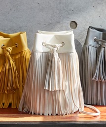 KOBE LETTUCE | フリンジラウンドバッグ(ハンドバッグ)