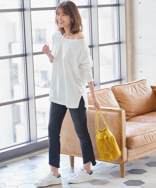 KOBE LETTUCE（コウベレタス）の「フリンジラウンドバッグ（ハンドバッグ・レディース・アイボリー/グレー/イエロー/グレイッシュベージュ・FREE）」の11枚目の写真