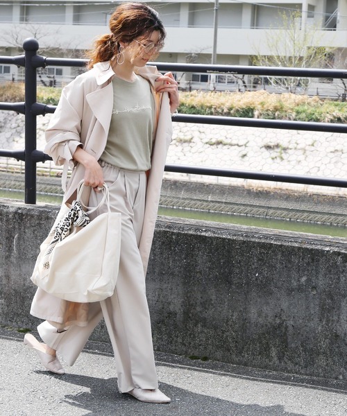 reca（レカ）の「筆記体刺繍半袖 ロゴT（Tシャツ/カットソー・レディース・ホワイト/ブラック/アイボリー/グリーン系その他・FREE）」の17枚目の写真