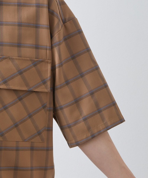 JUNRED（ジュンレッド）の「ミドルスリーブチェックＣＰＯ（シャツ/ブラウス・メンズ・ベージュ/ネイビー・S/M/L）」の20枚目の写真