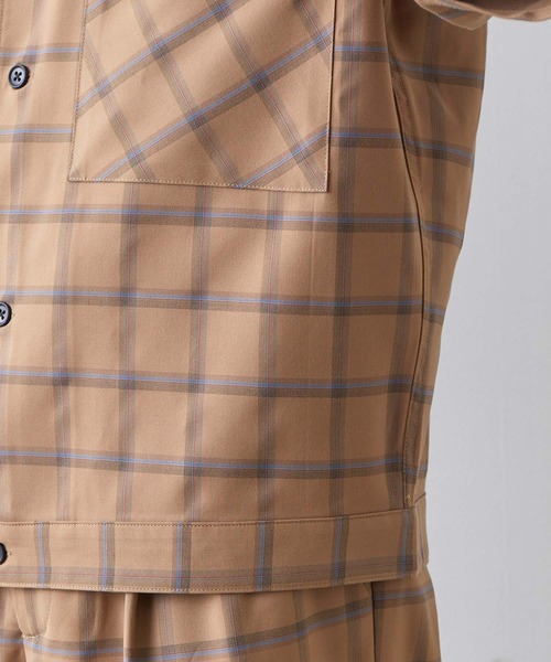 JUNRED（ジュンレッド）の「ミドルスリーブチェックＣＰＯ（シャツ/ブラウス・メンズ・ベージュ/ネイビー・S/M/L）」の21枚目の写真