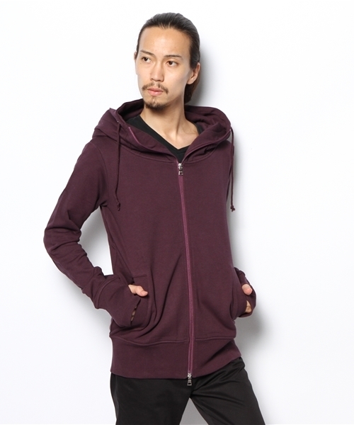 Lui's（ルイス）の「Lui's ハイネックパーカー(NEW)（パーカー・メンズ・グレー/ブラック/ベージュ/パープル・MEDIUM/SMALL）」の4枚目の写真