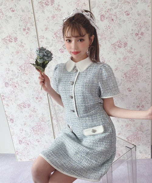 Tweed ワンピース Pocket O P O P 0 を購入できます Swankiss Ek