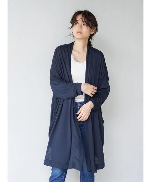 AMERICAN HOLIC（アメリカンホリック）の「UV加工ニュアンスカーディガン 〇 ＊（カーディガン/ボレロ・レディース・オートミール/ブラック/サックスブルー/ネイビー・FREE）」の21枚目の写真