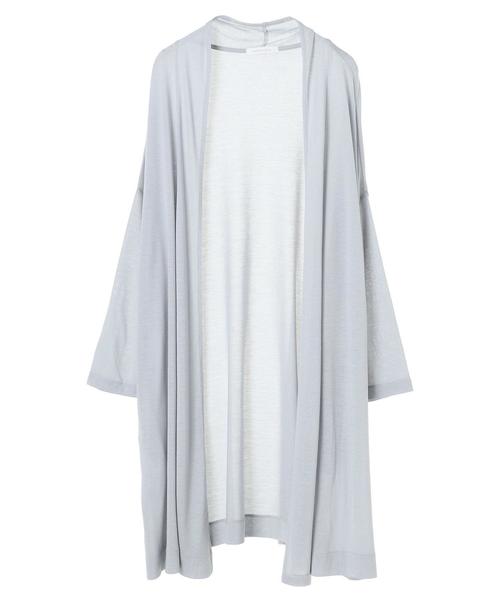 AMERICAN HOLIC（アメリカンホリック）の「UV加工ニュアンスカーディガン 〇 ＊（カーディガン/ボレロ・レディース・オートミール/ブラック/サックスブルー/ネイビー・FREE）」の14枚目の写真