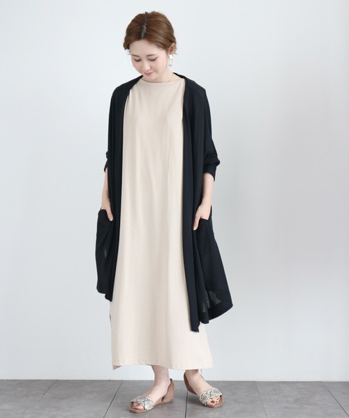 AMERICAN HOLIC（アメリカンホリック）の「UV加工ニュアンスカーディガン 〇 ＊（カーディガン/ボレロ・レディース・オートミール/ブラック/サックスブルー/ネイビー・FREE）」の10枚目の写真