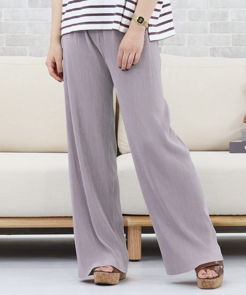 PairPair（ペアペア）の「セルフカットプリーツパンツ（その他パンツ・レディース・ブラック/ラベンダー/ライトベージュ・FREE）」の11枚目の写真