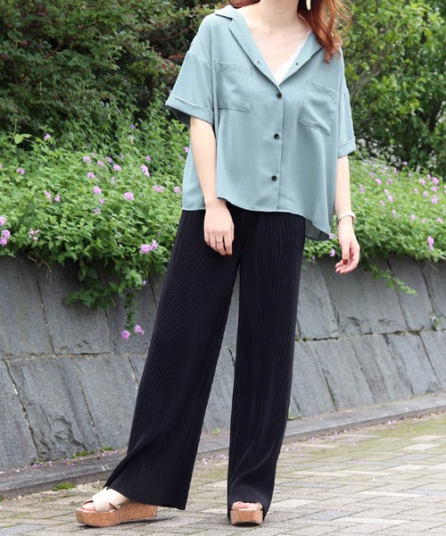 PairPair（ペアペア）の「セルフカットプリーツパンツ（その他パンツ・レディース・ブラック/ラベンダー/ライトベージュ・FREE）」の15枚目の写真