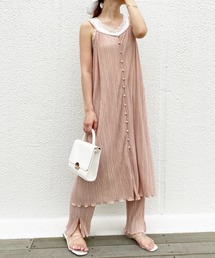 one after another NICE CLAUP | キャミワンピースプリーツパンツセット(ワンピース)