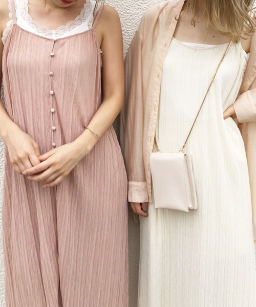 one after another NICE CLAUP（ワンアフターアナザーナイスクラップ）の「キャミワンピースプリーツパンツセット（ワンピース・レディース・オフホワイト/アイボリー/ミント/ピンクベージュ・FREE）」の12枚目の写真