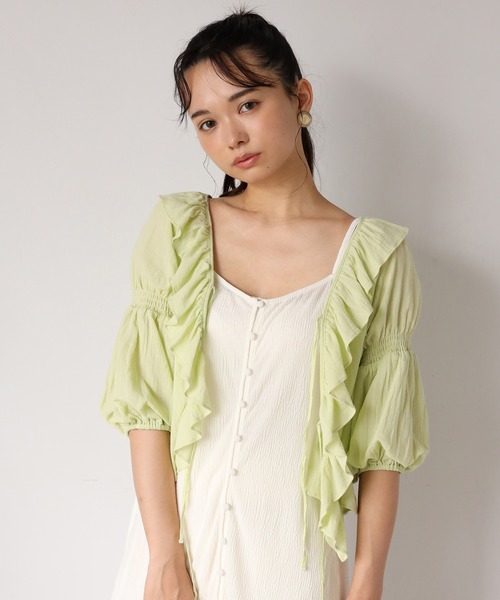 one after another NICE CLAUP（ワンアフターアナザーナイスクラップ）の「キャミワンピースプリーツパンツセット（ワンピース・レディース・オフホワイト/アイボリー/ミント/ピンクベージュ・FREE）」の15枚目の写真