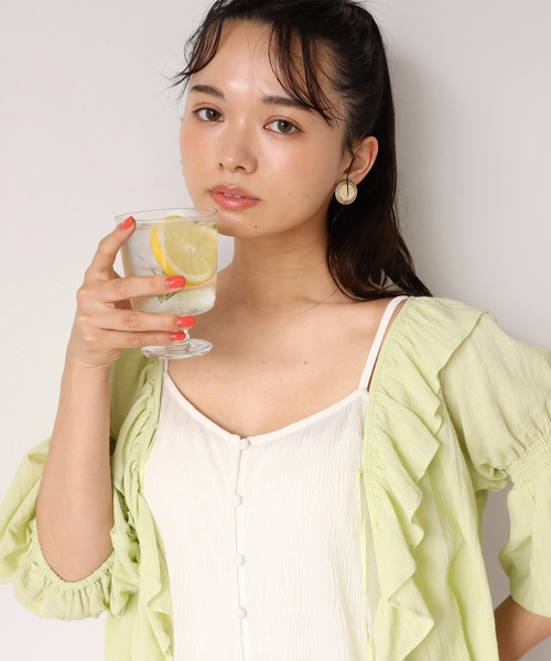 one after another NICE CLAUP（ワンアフターアナザーナイスクラップ）の「キャミワンピースプリーツパンツセット（ワンピース・レディース・オフホワイト/アイボリー/ミント/ピンクベージュ・FREE）」の16枚目の写真