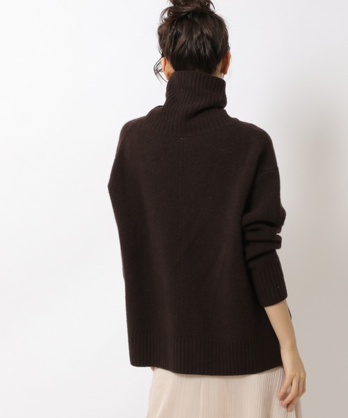 未使用タグ付き☆BABYLONEバビロン ウール　カシミヤ　タートルネックニット 美品】バビロン ウールカシミヤ混 タートルネック ニット