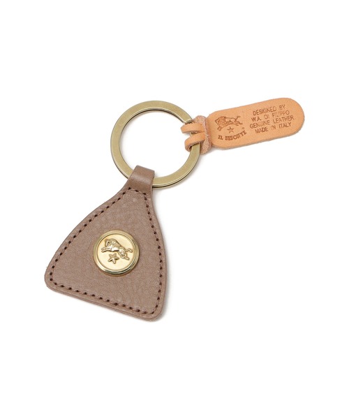IL BISONTE(イルビゾンテ)の「IL BISONTE / ORIGINAL LEATHER / キーリング(キーホルダー・レディース・ナチュラル/ダークブラウン/ブラック/ライトブラウン/レッド/グレー/グリーン/ホワイト/レンガ/オリーブ/ネイビー/オレンジ・FREE)」の1枚目の写真