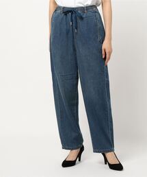 Samansa Mos2 blue | ECO DENIM イージーパンツ(デニムパンツ)
