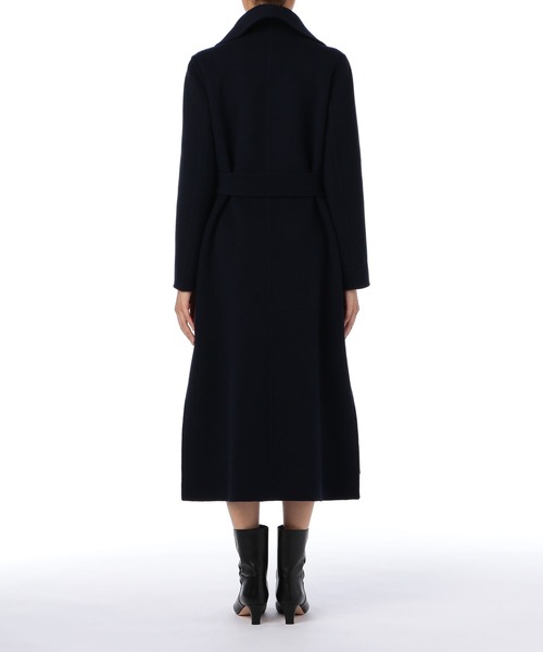 エストネーション★ウールビーバーショールカラーロングコート黒36 ESTNATION（エストネーション）の「ESTNATION / ウールショールカラー