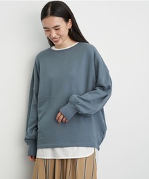 ドロップショルダー裏毛プルオーバー〇*