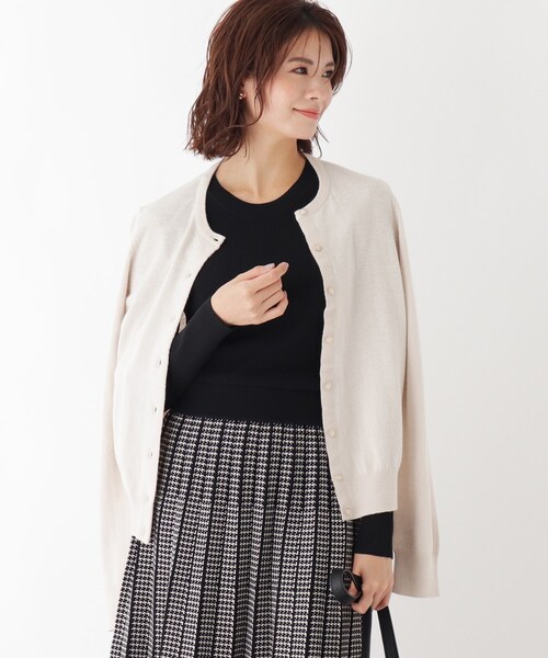 セール ベーシッククルーニットカーディガン カーディガン ボレロ Index インデックス のファッション通販 Zozotown