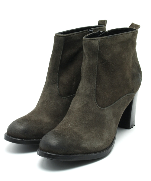 ROSE BUD(ローズバッド)の「ROUND-10/G.SUEDE W/HEEL SHORT BOOTS(ブーツ・レディース・ブラック/グリーン系その他・35/38/36/39/37)」の11枚目の写真
